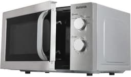 Zilverkleurige magnetron - 20 L inhoud - Draaiknopbediening, 700 W — thumbnail 3