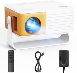 Mini Beamer Draagbaar - 1280 x 720 Resolutie - 6000 Lumen Helderheid - LED Technologie - Voor Thuisbioscoop En Kinderentertainment — thumbnail 1