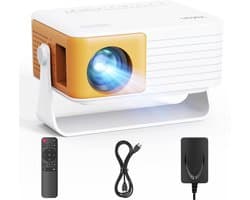 Mini Beamer Draagbaar - 1280 x 720 Resolutie - 6000 Lumen Helderheid - LED Technologie - Voor Thuisbioscoop En Kinderentertainment