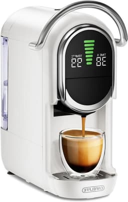 Koffiezetapparaat - Espressomachine - Thuisbarista - 4-in-1 functie - 1.1L tank - Grijs — thumbnail 1