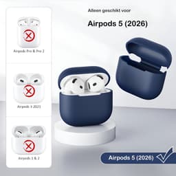 Studio Air Hoesje geschikt voor Airpods 5 - Royal Blue - Schokbestendige Siliconen Case — thumbnail 2