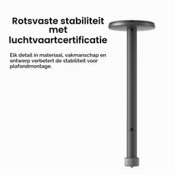 Beamer Plafondbeugel Grijs - Verstelbare Montage Voor Projectoren - Metaal - Lichtgewicht En Schokbestendig — thumbnail 4