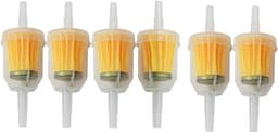 6 stuks universele brandstoffilter, benzinefilterset voor motorfiets, scooter, grasmaaier, bromfiets, auto, in-line - ShopVlot — thumbnail 1