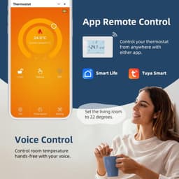 Wifi-thermostaat met batterij, programmeerbare thermostaat — thumbnail 3