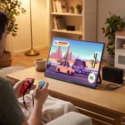 Logicom Nomad XL - Portable Monitor - Full hd - 18.5" - ips scherm - usb-C & Mini Hdmi - Kickstand - zwart — thumbnail 5