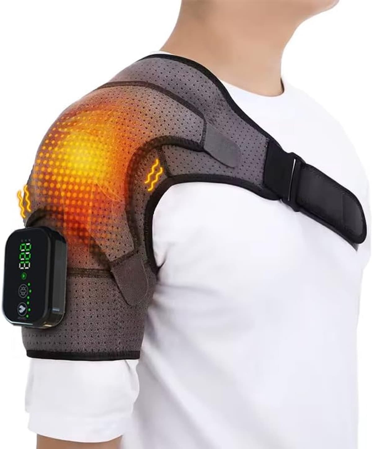 Verwarmde schoudermassage, 3 warmte- en vibratie-instellingen — afbeelding 1