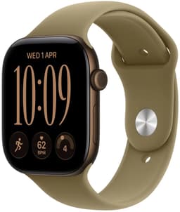 APPLE Watch Series 12 GPS 46mm - Dark Bronze Aluminium Case - Sport Band - S/M - Smartwatch Olive — thumbnail 4