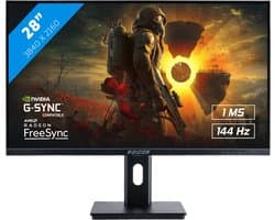 RAIDER 144Hz 4K ULTRA GAMING - 28 inch - 144Hz - 0.5 ms - 3840x2160 - 120Hz en 4K op PS5 Xbox series X/S - Zwart