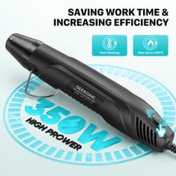 350W Mini Hot Air Gun met Dual Temperatuur en Overload Bescherming — thumbnail 2