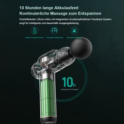 MODFU Massage Gun, 6 Massagekoppen & Instelbare Intensiteit, Spiermassage Apparaat voor Sport en Thuis, Zwart — thumbnail 4