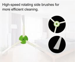 18-delige set-Vervangende onderdelen en accessoires voor iRobot Roomba i7 i7+ i3 i3+ i4 i6 i6+ i8 i8+/Plus E5 E6 E7 I- E en J-serie stofzuigers- 1 set rubberen borstels voor meerdere oppervlakken- 4 HEPA-filters en 5 zijborstels — thumbnail 3