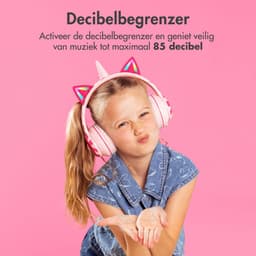 imoshion Kinder Koptelefoon Unicorn - Bluetooth en Decibelbegrenzer - Draadloze Koptelefoon Kinderen — thumbnail 5