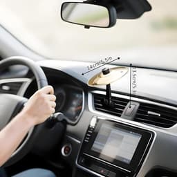 Anti-crash bekkens voor auto's - 2 Stuks - Auto cimbaal - Kunststof - Auto cimbaal ventilatieopening - Ventilatieopeningen voor bekkens voor auto's - Ventilatieopeningen voor trommelbekkens voor auto's - Mini drum auto crash bekken - 14cm - Goud — thumbnail 5
