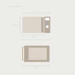 Compacte Multifunctionele Magnetron 20L met Grillfunctie en Digitale Timer — thumbnail 3