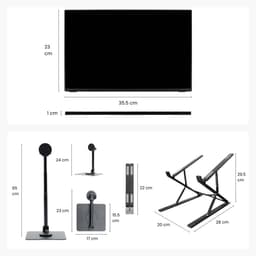 Blerron Flow - Portable Monitor - 2.5K - 16 Inch - Draagbare Monitor - Beeldscherm - Incl. Monitor en Laptop Standaard - 2560x1600 UHD — thumbnail 4