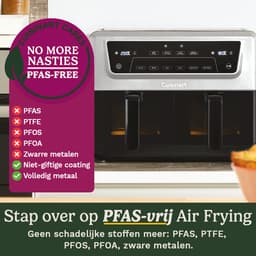 Cuisinart AFD10XSSE heteluchtfriteuse met dubbele mand 10,4 l roestvrij staal met venster — thumbnail 2