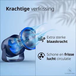 Draadloze Tafelventilator met 3 standen - Stil en Krachtig — thumbnail 4
