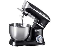 Krachtige Keukenmachine met Grote Kom (6,5L) - Zwart - 1300W Mixer & Kneedmachine