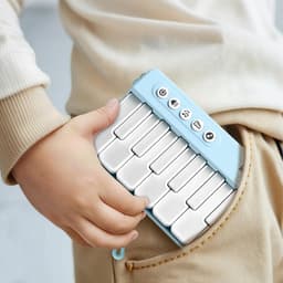 Mini Piano Keyboard voor Kinderen - Verstelbaar Volume & Lichtjes - 15 Melodieën, Leermodus, 3 Geluidseffecten - Draagbaar Muziekspeelgoed voor Baby, Peuter, Volwassenen - Cadeau voor Kerstmis - roze — thumbnail 5