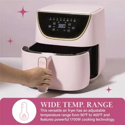 Roze Airfryer voor Gezond Koken met Digitale Touchscreen — thumbnail 2