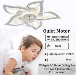 Moderne Plafondventilator met Licht en Afstandsbediening - Dimbaar LED met Ventilator - Zomer/Winter Functie — thumbnail 5