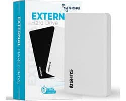 Draagbare Externe Harde Schijf 1TB - 2,5 Inch Opslag voor Back-up - USB 2.0 Compatibel met PC, Mac, Laptop & Chromebook