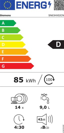 Siemens SN63HX02CN met RVS Kuip en extra besteklade — thumbnail 3