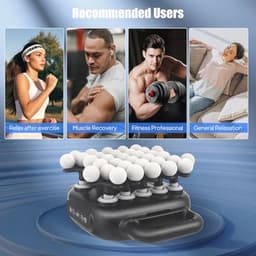 Professioneel massagepistool met 34 koppen, 2000 mAh accu, 9 massagemodi en 20 snelheden voor diepe ontspanning — thumbnail 3