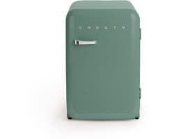 CREATE - Koelkast in retrostijl - Sage - Handvat Zilver - FRIDGE RETRO 107L