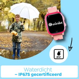 Wiesba WB15 - smartwatch kinderen - gps horloge kind - kinderhorloge bellen - gps tracker kinderhorloge - kinderhorloge met gps - kinderhorloge - Roze — thumbnail 2