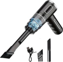 Techlyte® Auto Stofzuiger - Kruimeldief - Voor Auto/Huis/Meubel - Kruimeldief Snoerloos - Cadeau - Auto Stofzuiger Draadloos - Airduster - Stofzuiger Zonder Zak - Compact - 120W - Kleine Stofzuiger - Handstofzuiger - Kruimeldief - Stofzuigers - — thumbnail 1