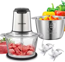 Keukenmachine met Hakmolen en Vleesmolen - 8 Kopjes, 2 Snelheden, 350W - Voor Fruit, Vlees, Groenten en Babyvoeding — thumbnail 1