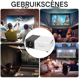 Vitdipy - Beamer - Projector - HD - Mini Projector - Smart Beamer - IOS & Android - Met Afstandsbediening - Resolutie van 320 x 240 - Zwart — thumbnail 5
