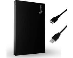 Externe harde schijf 320GB USB 3.0 - Draagbare gegevensopslag voor laptop, pc, Mac en gameconsole - Zwart