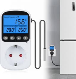 Digitale Temperatuurregelaar met Socket en Timer voor Terrarium, Koeling en Verwarming — thumbnail 1