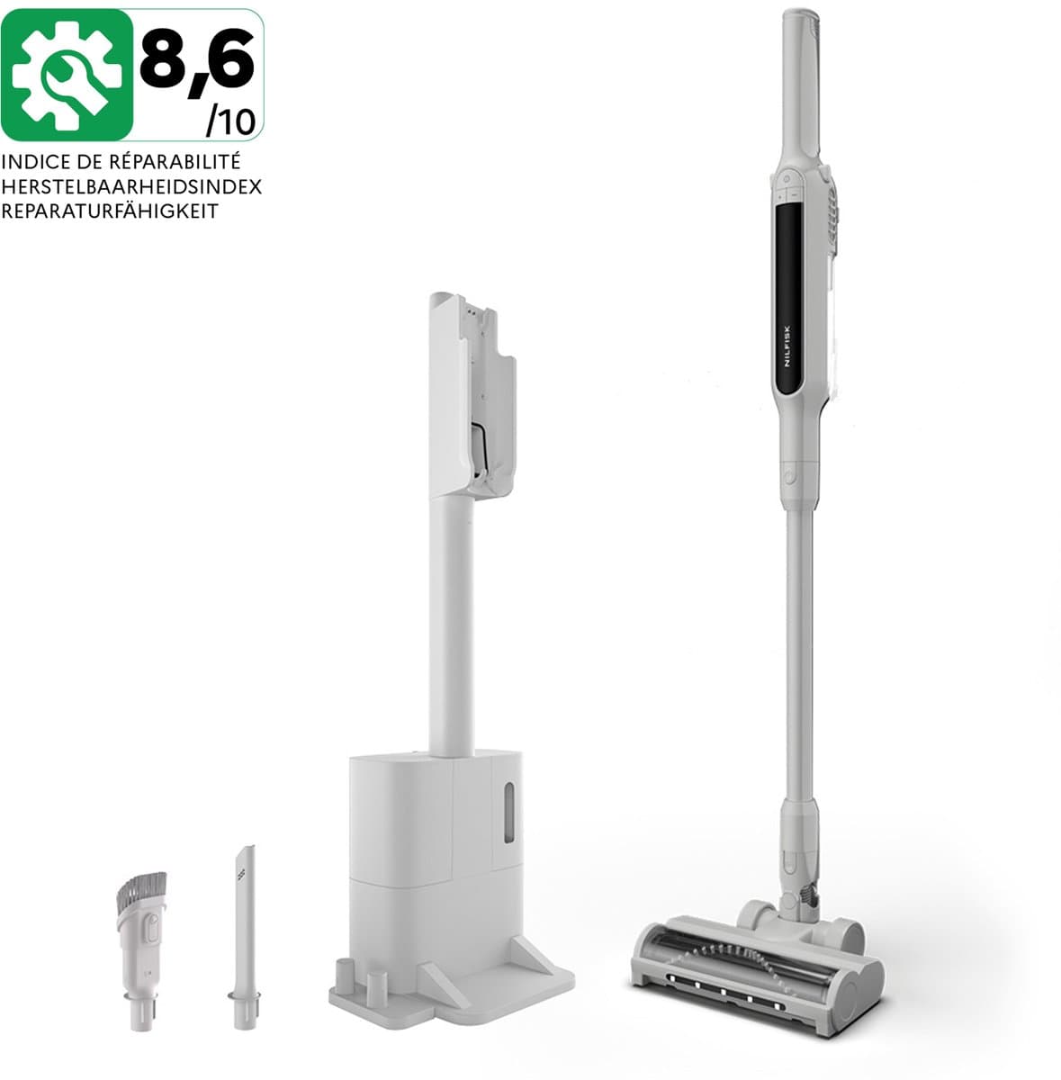 Nilfisk Move dockingstation grijs, Steelstofzuiger, uitstekende zuigkracht — afbeelding 1