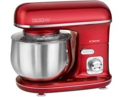 Krachtige Keukenmachine - Professionele Kneedmachine met Garde en Mixer - 1100W