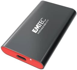 Emtec X210 Externe SSD-harde schijf USB 3.2-512 GB (zwart/rood) — thumbnail 1