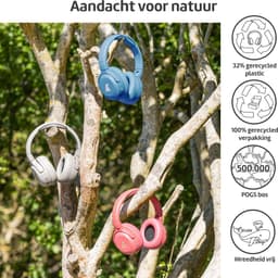 POGS - The Turtle - Draadloze over-ear koptelefoon met Noise Cancelling - Bluetooth - Veilige volumebegrenzing - Duurzaam - Gratis app voor extra functies - rGrijs — thumbnail 5