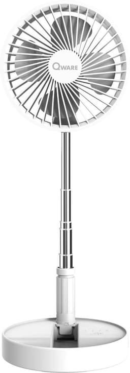Qware - Portable Mini Desk Fan -White — thumbnail 3