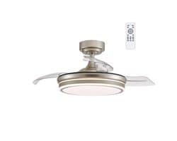 CristalRecord - Plafondventilator Moss Ø 106 cm mat chroom
