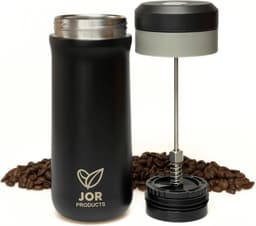 JOR Products® French Press - Koffiezetapparaat - Koffiebonen - Thermoskan - Camping - Reizen - Travel Mug - Espresso - Thee — thumbnail 5
