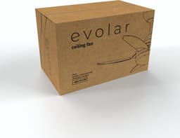 Evolar Plafondventilator met Verlichting - 76 cm - Stille Plafondlamp met Ventilator - Dimbaar Warm Wit Licht (LED) - EVO-CF30B — thumbnail 3