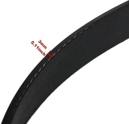 Grasmaaier Riem - Aandrijfriem Rubber - Motor Aandrijving - Slijtvast Materiaal - 470mm Omtrek - Zwart — thumbnail 2
