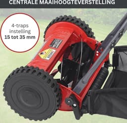 Handgrasmaaier - Kooimaaier - Gazon Onderhoud - Stil en Milieuvriendelijk - 40 cm Maaibreedte - Groen — thumbnail 3