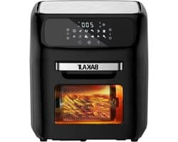 Heteluchtfriteuse - Airfryer Oven - Gezond Koken - 12 Programma's - 12 Liter - Zwart