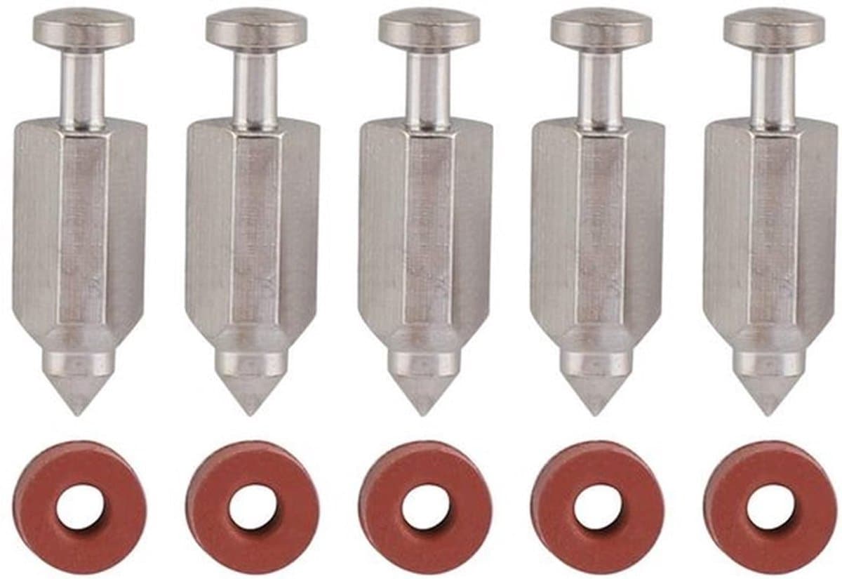 Carburateur Reparatieset 5 Stks - Vervangingsnaald - Rubber Pakking - Voor 398188 - Eenvoudig te installeren — afbeelding 1