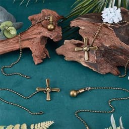 Trekketting voor Plafondventilator en Lamp - Verlengkettingen in Antiek Brons — thumbnail 4