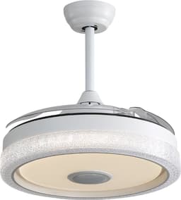 42 inch Plafondventilator met LED-licht - 32W RGB LED-verlichting - 3 kleurtemperatuurstanden (warm/neutraal/koel) - Stille en krachtige DC-motor - 3 ABS-bladen - 42 inch diameter — thumbnail 2