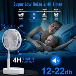 Statiefventilator - Zomerkoeling - Staande ventilator - Verkoeling woonkamer - Slaapkamer ventilator - Hittegolf oplossing - Verstelbare ventilator - Ventilator met afstandsbediening - Stille ventilator - Draaibare kop - Frisse lucht in huis - Ventil — thumbnail 1